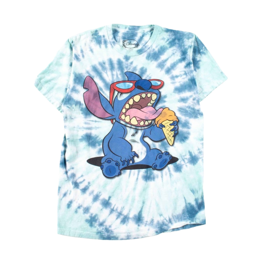 Stitch Ice Cream Tie Dye T-Shirt Medium